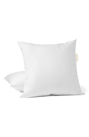 Coyuchi Feather & Down Pillow in White at Nordstrom, Size Euro