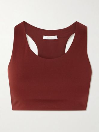 Eres Reggiseno Sportivo Cut-out In Jersey Stretch Con Ricamo Marie-jos&eacute; - Bordeaux