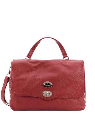 Zanellato Postina M schoudertas met metalen omslag - Rood