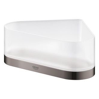 GROHE Selection Douchetray - 17x17x20x8.5cm - hoekmodel - wandmontage - hard graphite