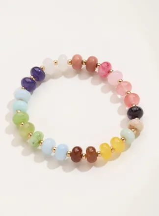 Fat Face FatFace Multi Colour Stretch Bead Bracelet