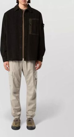 Stone Island corduroy shirt jacket