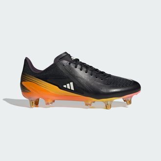 adidas adidas Performance Unisex Adizero RS15 Pro Soft Ground Rugby Boots - Black Leather - Size UK 14.5