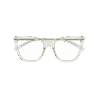 Saint Laurent Cat-Eye Acetate Frame Eyeglasses - Green