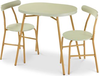 Best Choice Products 3-Piece Oval Dining Table Set, Modern Small Kitchen Dinette w/ 2 Chairs