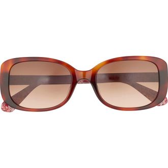 Kate Spade New York dionnas 52mm rectangular sunglasses in Havana at Nordstrom Rack