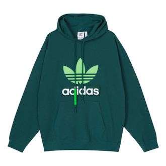 adidas Mens adidas originals Big Trfl Contrasting Colors Logo Sports Forest Green H09351