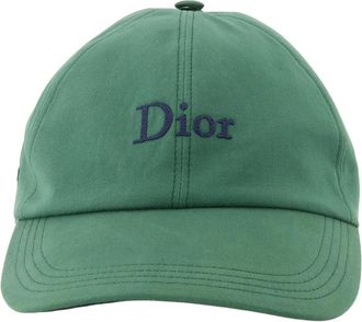 Dior Cappellino da baseball in cotone - - Accessories - Uomo - Verde - S