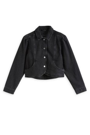 Sanctuary Womens Denim Jacket In Washed Black