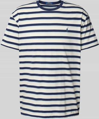 Polo Ralph Lauren T-Shirt mit Logo-Stitching in Marine, Größe M