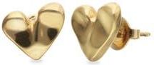 UNOde50 Heart Stud Earrings Plated in 18K Gold at Nordstrom