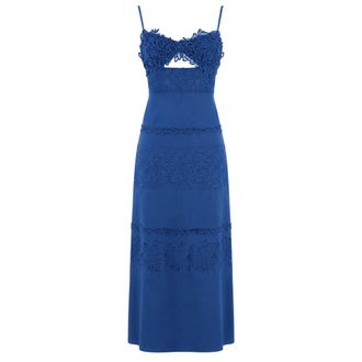 Ermanno Scervino Party Dresses, female, Blue, Size: XS Dress