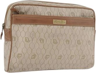 Dior Pre-owned Clutches, female, Beige, Size: ONE SIZE Pre-owned Vintage Clutch Bag