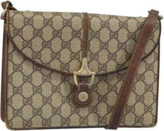 Gucci Pre-owned Cross Body Bags, female, Beige, Size: ONE SIZE Pre-owned Plastic Cross Body Bag