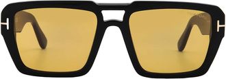 Tom Ford Redford Amber Square Mens Sunglasses FT1153 01E 56