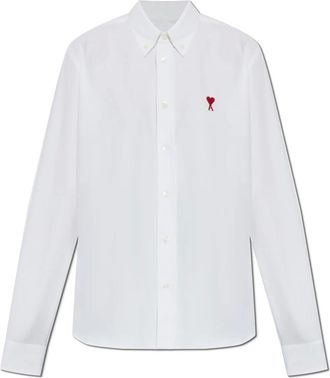 Ami Dames, Blouses & Shirts, Wit, Maat: L Katoen
