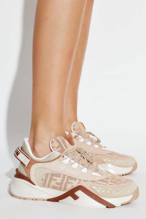 Fendi Flow Sports Shoes, Womens, Beige