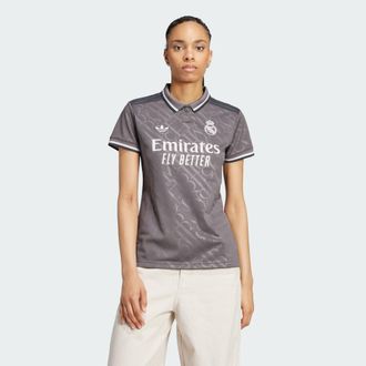 adidas adidas Performance Womens Real Madrid 24/25 Third Jersey - Brown Recycled Material - Size Medium