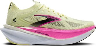 Brooks Mens Hyperion Max 3 Running Shoe In Luminary/cyber Pink/black