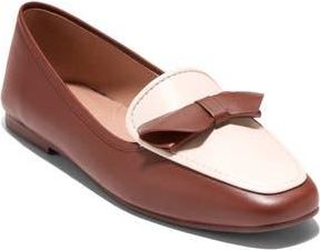 Cole Haan Payson Knot Loafer in Dark Cuoio/Ivory Leather at Nordstrom Rack, Size 6.5