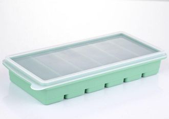 OEM Bandejas De Silicona Para Cubitos De Hielo Con Tapa, Molde Grande Para Cubitos De Hielo F&aacute;ciles De Extraer, Sin Bpa, Para Vino, C&oacute;cteles Y Bebidas, Ve