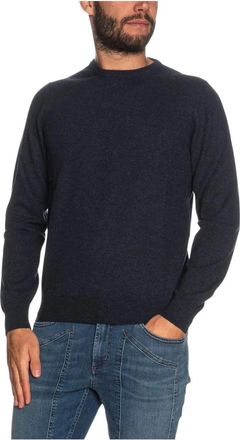 Gran Sasso Paricollo Crew Neck - Heren - Ronde hals truien - Zwart - L - Wol - Truien & Vesten