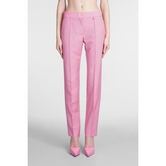 Givenchy Womens Bright Pink Tailored Trousers, Size 2