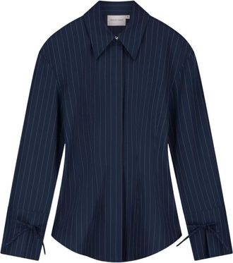 Fab By Fabienne Chapot Elvira Blouse - Dames - Overhemden - Blauw - L - Leer - Overhemden