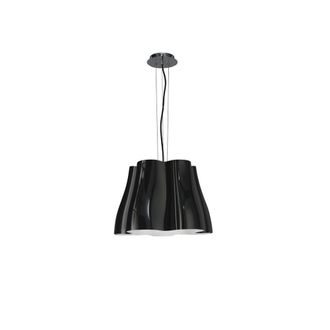 Netlighting Miss Dome Ceiling Pendant 3 Light E27 Gloss Black Polished Chrome
