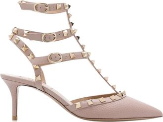 Valentino Garavani Slingback Hakken met Studs van Leer - Dames - Pumps - Roze - 36 EU - Leer - Schoenen