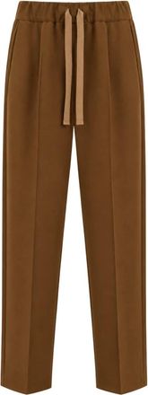 Semicouture Rechte broek - Dames - Straight fit broeken - Bruin - M - Broeken