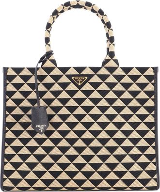 Prada Symbole Shopper Jacquard Large tote bag - Veelkleurig
