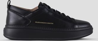 Alexander Smith Wembley Man High Frequency in smooth black leather and black sole
