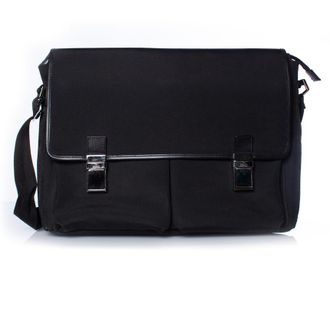 Gucci Gucci, zwarte canvas schoudertas