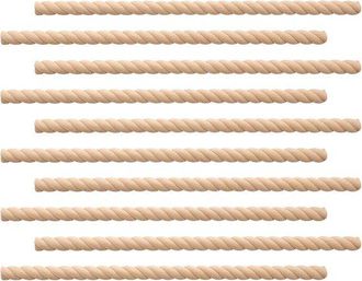 No Brand Molduras De Madera - Bordes Decorativos - Proyectos De Carpinter&iacute;a - Dise&ntilde;os Recortables - 10x6x400 Mm - Madera De Haya Natural