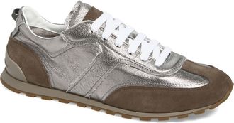 Brunello Cucinelli T-Toe Low Top Runner Sneaker in Titanium at Nordstrom, Size 38.5