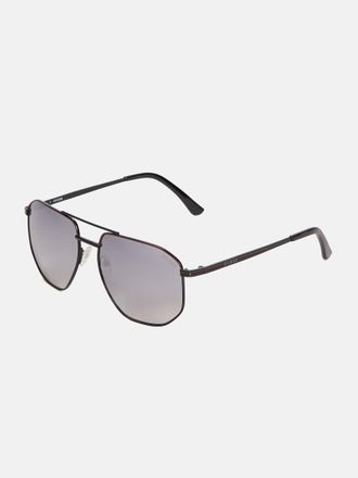 Guess Geometric Metal Navigator Sunglasses