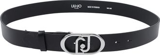 Liu Jo Black Logo Belt