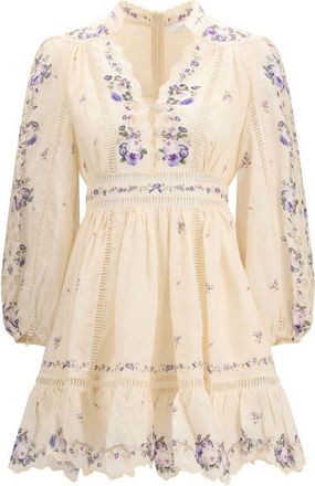Zimmermann Beige Linen Casual Womens Dress