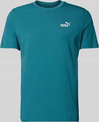 Puma T-Shirt aus reiner Baumwolle in Petrol, Gr&ouml;&szlig;e XXL