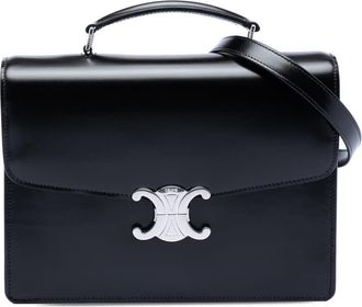 Celine Pre-owned Celine Small Shiny Calfskin Triomphe Cartable Satchel Ladies HM6JAHGOT0G7O6HE