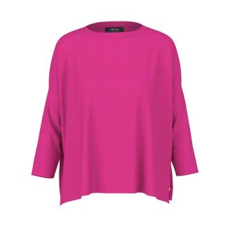 Marc Cain Trui met ronde hals - Dames - Truien - Roze - Maat: M Viscose