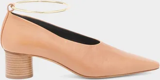 Jil Sander Ring Court Leather Pumps