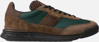 Polo Ralph Lauren Mens Polo Ralph Lauren Varick Trainers 001 Chocolate Brown/Forest - Tan - Size: 11