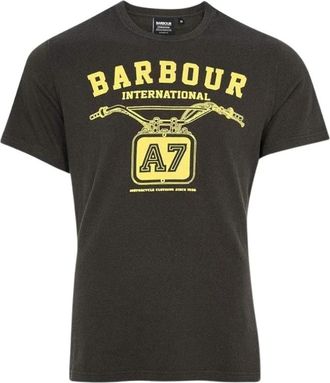 Barbour Legendarisch A7 T-shirt - Heren - T-shirts - Grijs - L - Katoen - Tops