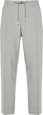 Eleventy Pantaloni plissé con coulisse - Grigio