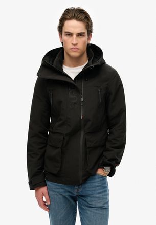 Superdry Outdoorjacke SUPERDRY HOOD ULTIMATE EMB WINDBREAKER, Herren, Gr. XXL, schwarz, Web, Obermaterial: 100% Polyester, unifarben mit Farbeinsatz, loose fit
