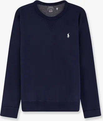 Ralph Lauren Felpa in misto cotone con logo ricamato frontale - POLO RALPH LAUREN - gender_Man