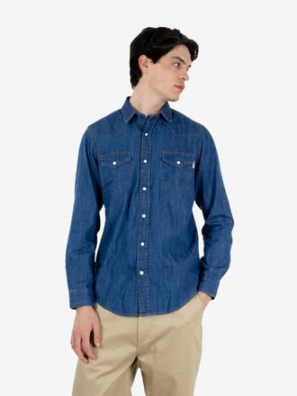 Roy Rogers Shirt Martin Denim Cobalt stone