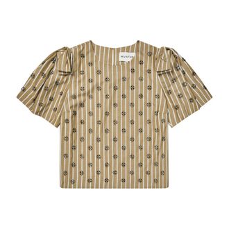 Munthe Overhemden, Dames, Bruin, XS, Vapouri Blouse